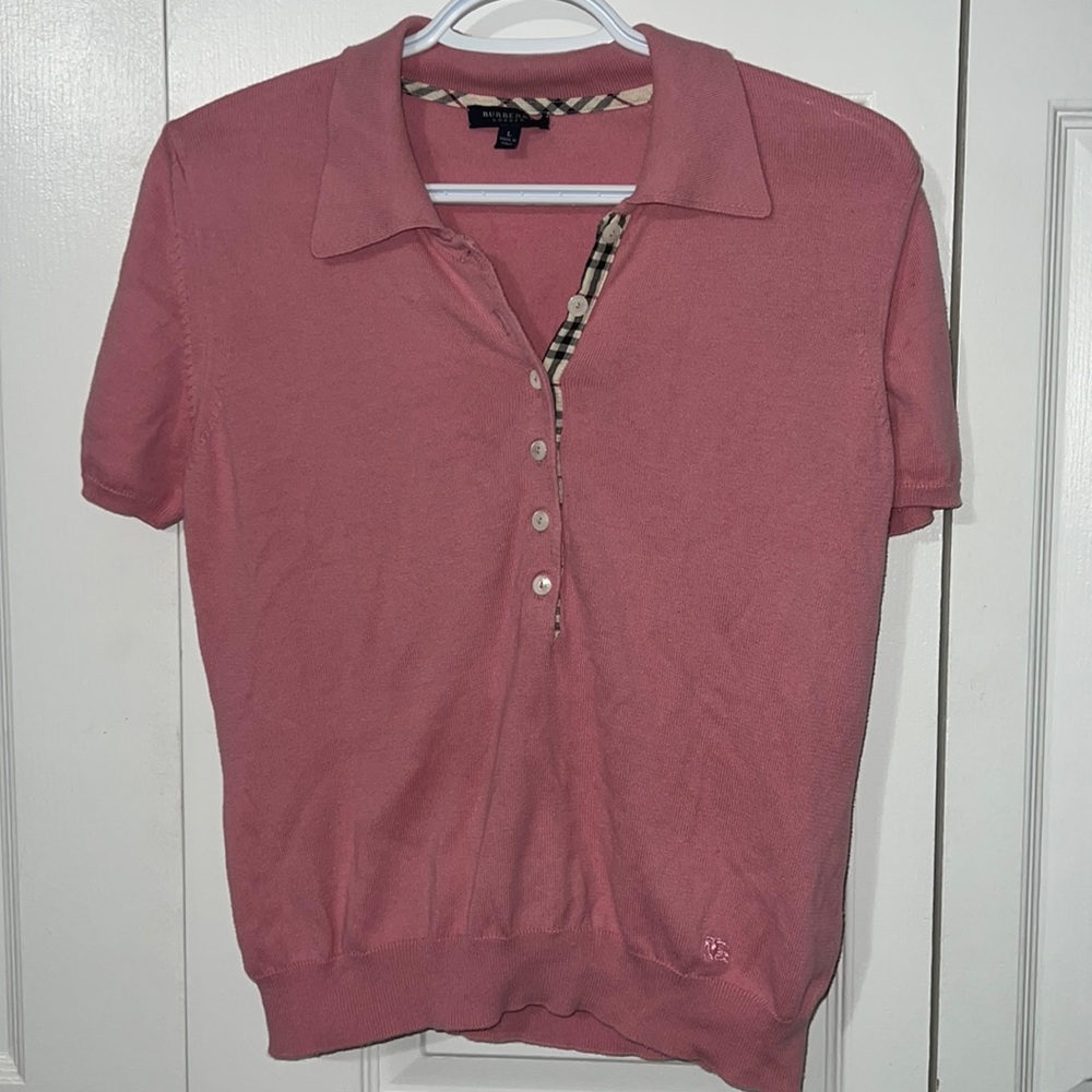 BURBERRY Pre-owned Polo In Pink, size L